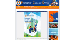 Desktop Screenshot of cantal.protection-civile.org