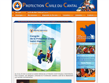 Tablet Screenshot of cantal.protection-civile.org